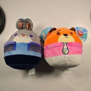 Squishmallows Disney Zootopia Nick Wilde Judy Hopps Plush Set 8 inch